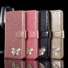 Блестящий откидной бумажник для Samsung A50 A70 A40 A20E, кожаный чехол для телефона Samsung A8 A750 A6 A5 A3 S10 S9 S8 Plus S7 S10e Note 9 8