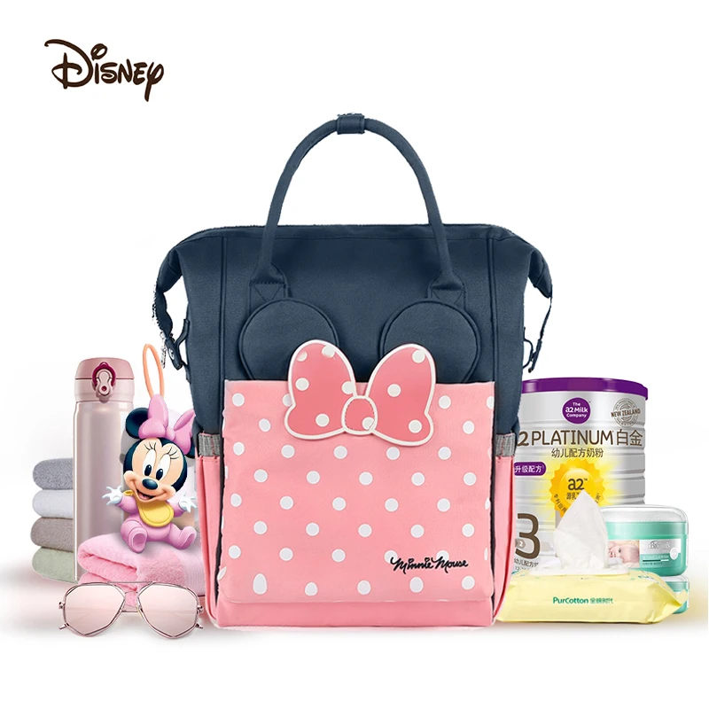 Disney Hot sale Waterproof Diaper Bags Large Capacity Maternity Nappy Bag Baby Insulation Bags infant nursing Stroller Handbag