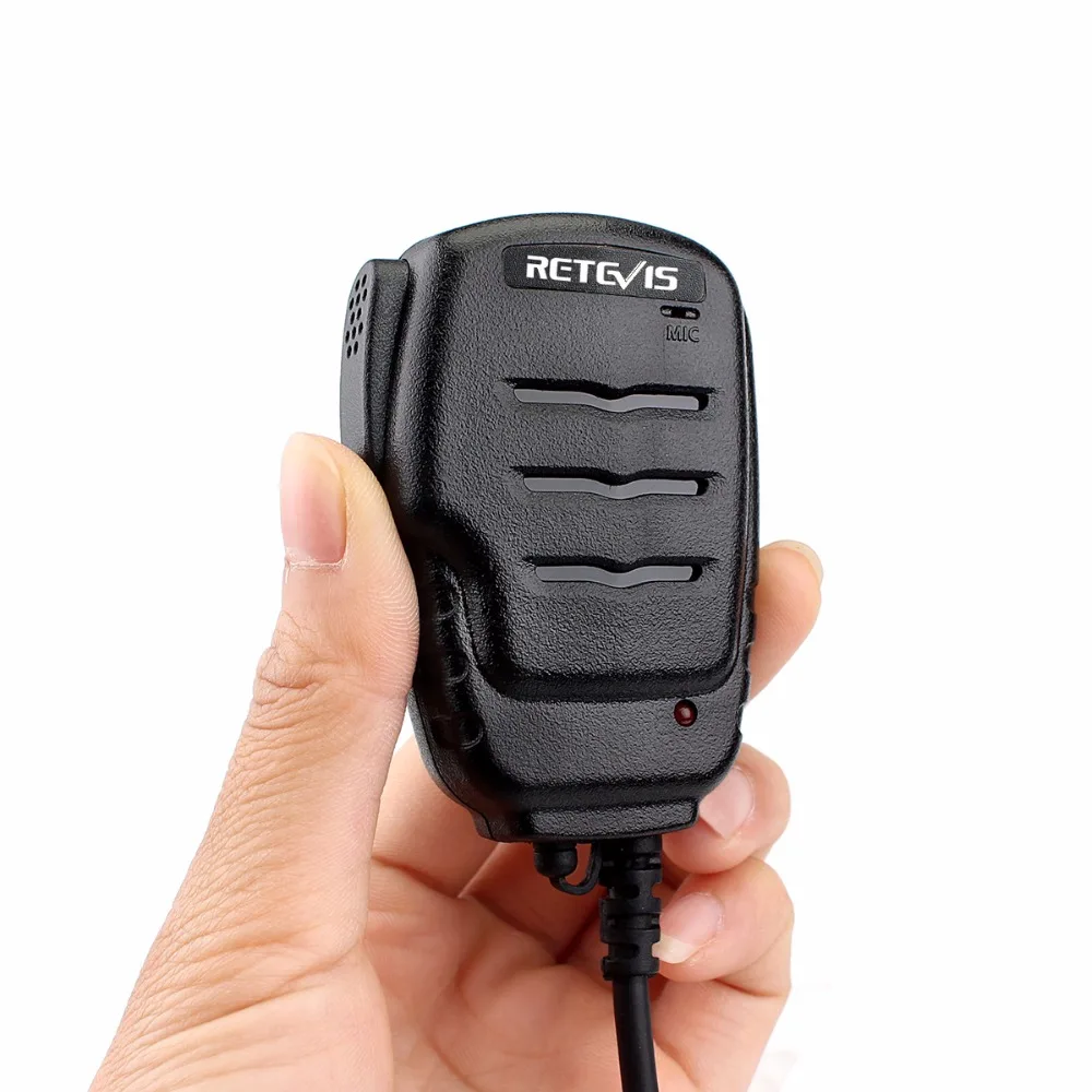 10 pcs Retevis RS-111 PTT Mic Speaker Microphone For Kenwood Baofeng UV-5R 888S UV5R H777 RT5R For TYT For Puxing Walkie Talkie