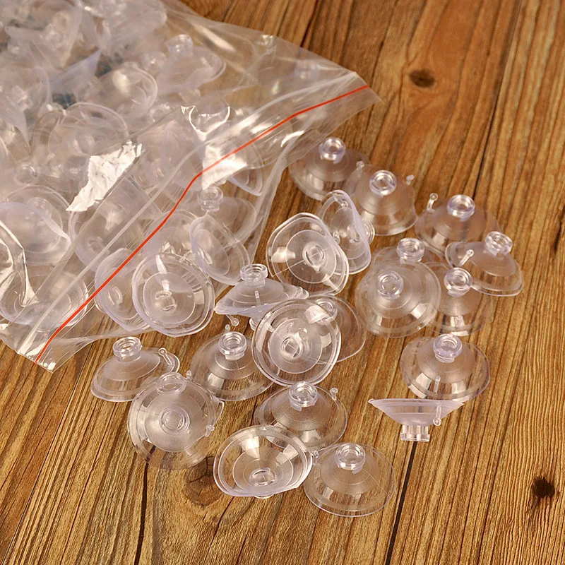 

10PCS Powerful Suction Cup Perforated Transparent Plastic Suction Cups 4cm Diameter Suction Cup