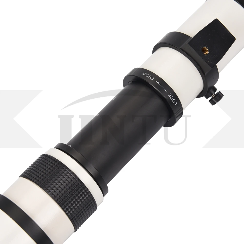 JINTU белый 420 800 мм F/8 3 F16 ручной фокус телефото зум объектив телескоп + T2 Крепление