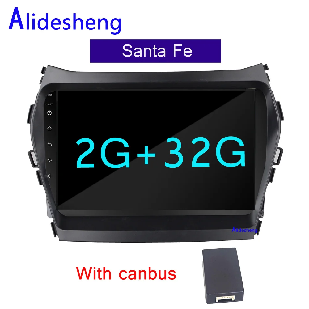 2din 2.5D Android 8,1 автомобильный DVD мультимедийный плеер для hyundai IX45 Santa fe 2013 автомобильный Радио gps навигация - Цвет: 2G With canbus