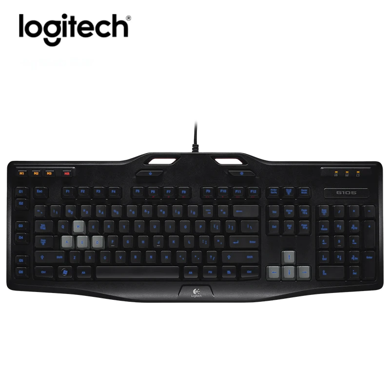 Logitech G105 Проводная игровая клавиатура для ноутбука ПК геймерская подсветка