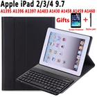 Чехол для клавиатуры для Apple iPad 2 3 4 iPad2 iPad 3 iPad 4 9,7 A1395 A1396 A1403 A1416 A1430 A1458 A1460 чехол для клавиатуры + пленка + ручка