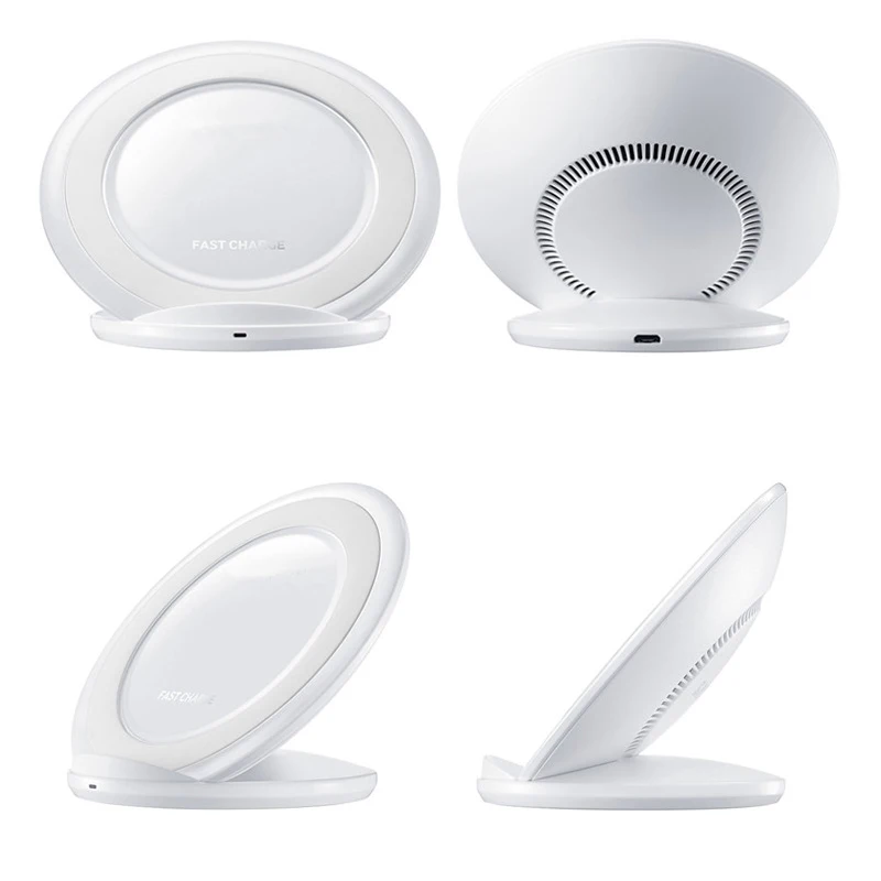 Беспроводная зарядная подставка с 2 катушками и вентилятором для Samsung galaxy s7 edge S8 S9