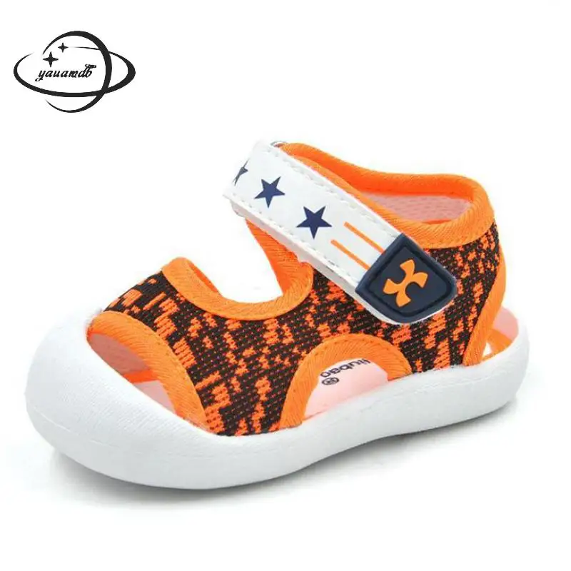 0-2y Yauamdb Newborn Baby First Walkers Summer Canvas Boys Girls Sandals Toddler Shoes Graffiti Hollow Infant  Footwear Y29