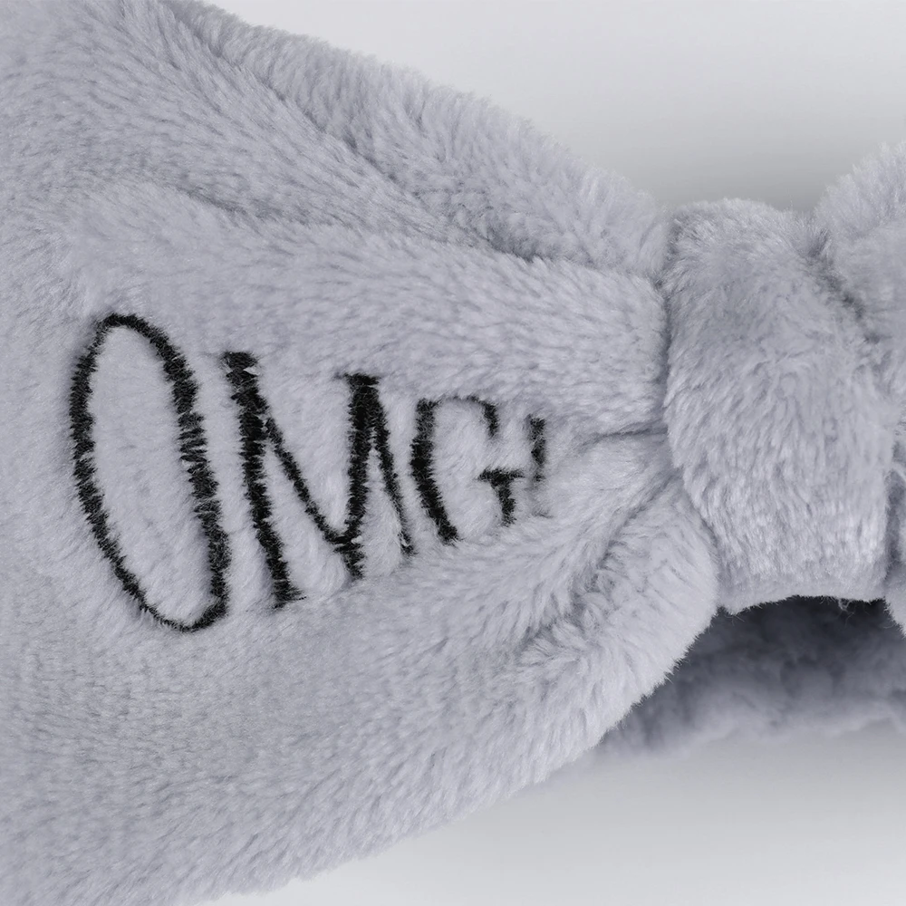 Повязка для волос OMG из кораллового флиса с надписью OMG|Аксессуары укладки| |