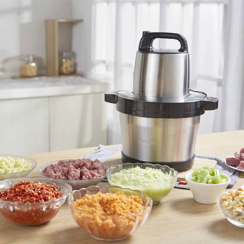 Мясорубки 6L большой емкости Мясорубка коммерческий многоцелевой Электрический