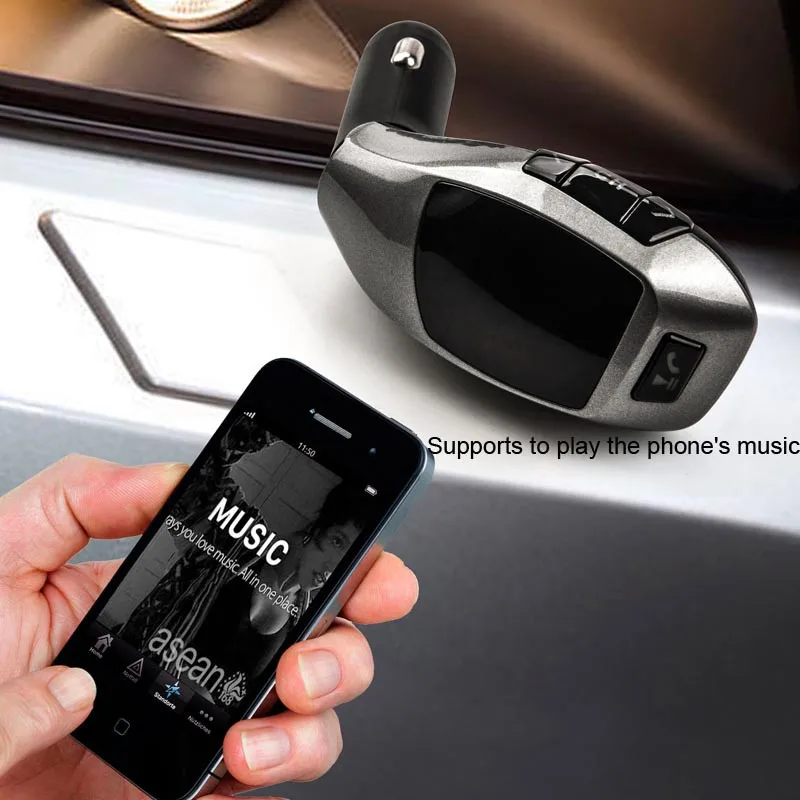Bluetooth автомобильный набор свободные руки Беспроводной Fm передатчик адаптер