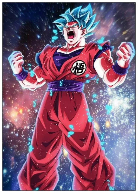 ZZ11808-15 Dragon Ball Z Goku аниме плакат в скандинавском стиле настенные художественные модные картины на холсте принты Мультяшные модульные картины украшение дома - Цвет: ZZ11808-15