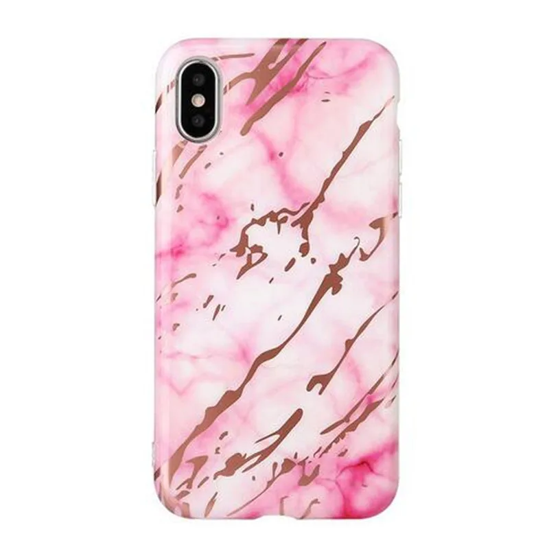 Для iPhone X Черный Holo хром изображение мрамора чехол для 7 plus гальванический телефон