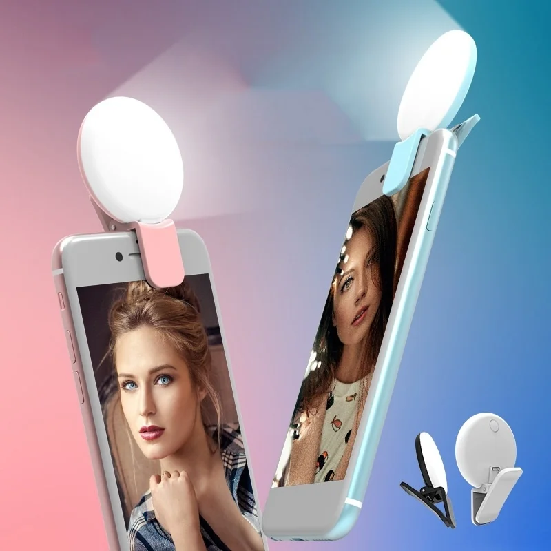 Светодиодный светильник-вспышка с кольцевым объективом для samsung Galaxy A50 S10 S9 S8 Plus Note 9 8 фотография селфи Obiektyw Do Telefonu Luz светодиодный