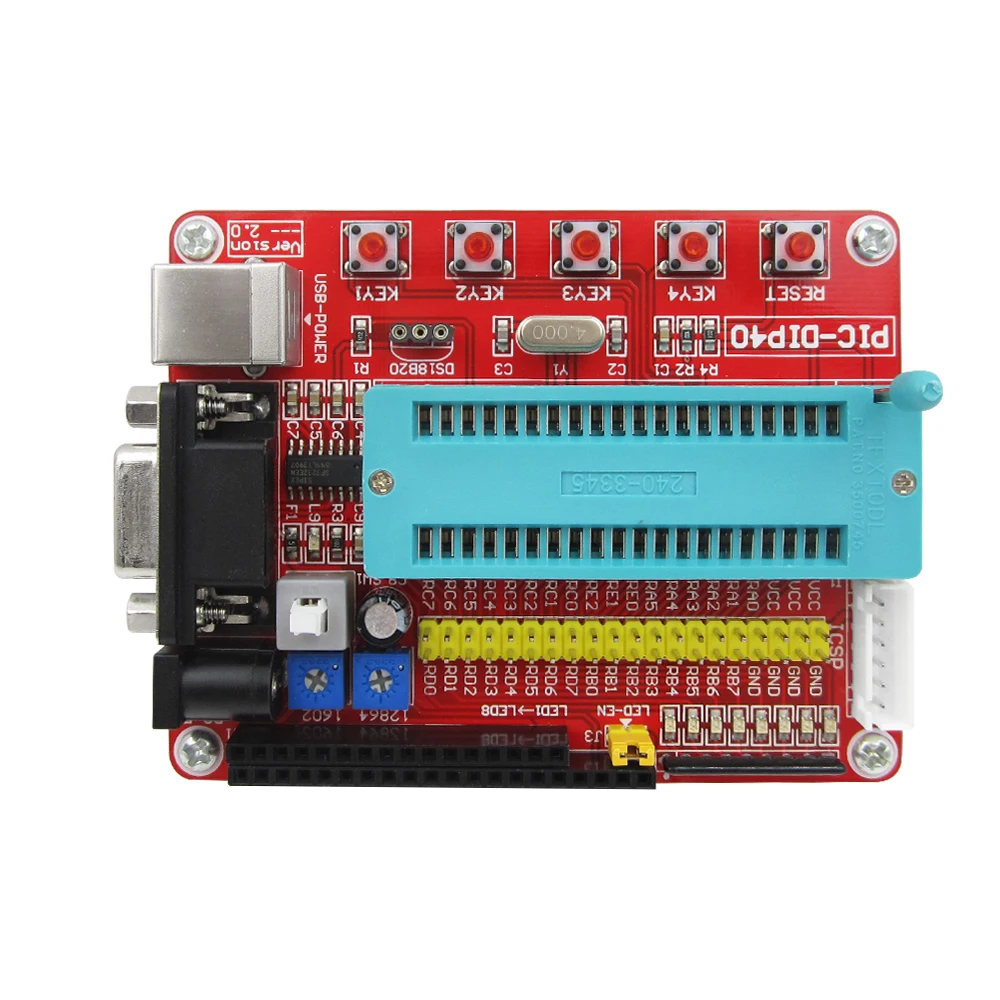 Плата для разработки Mini System PIC + микрочип PIC16F877 PIC16F877A 1 шт. | Компьютеры и офис