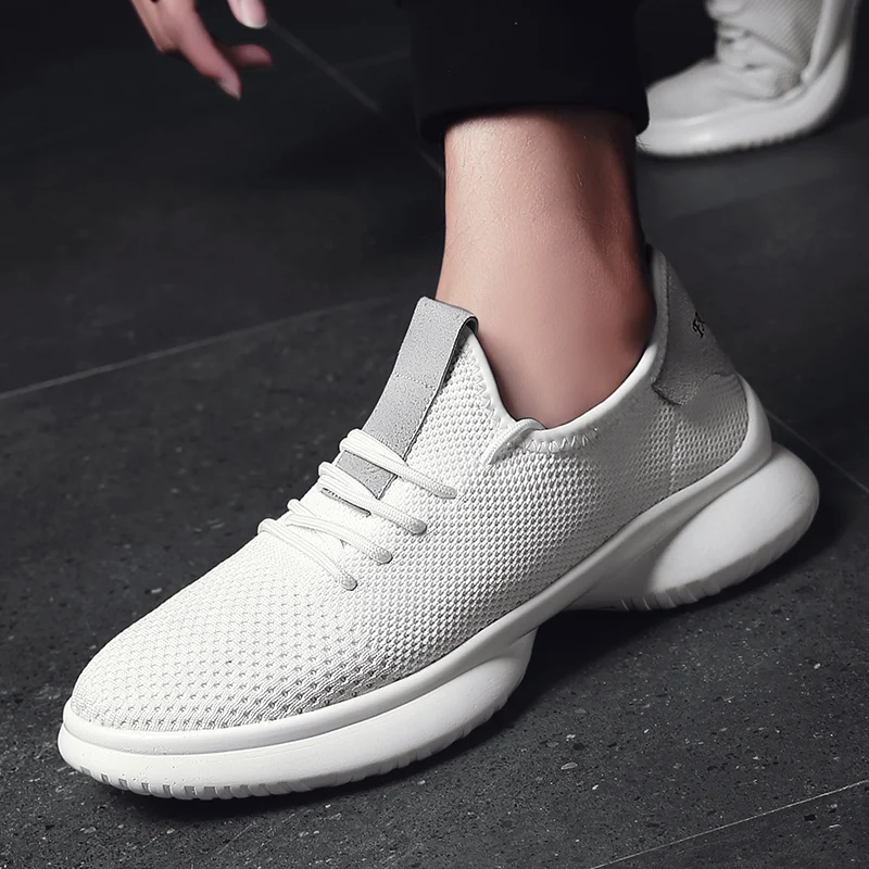 LAOCHRA Men Future Style Fashion Sneakers Lace-up Casual Shoes Breathable Air Mesh Flats For Males 2018 New Arrival | Обувь