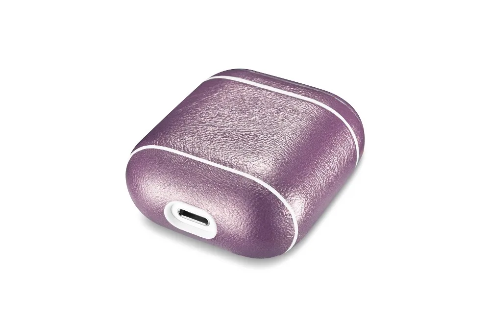 Роскошный чехол из натуральной кожи для Apple Airpods, противоударный чехол для наушников, аксессуары, защитный чехол для AirPods