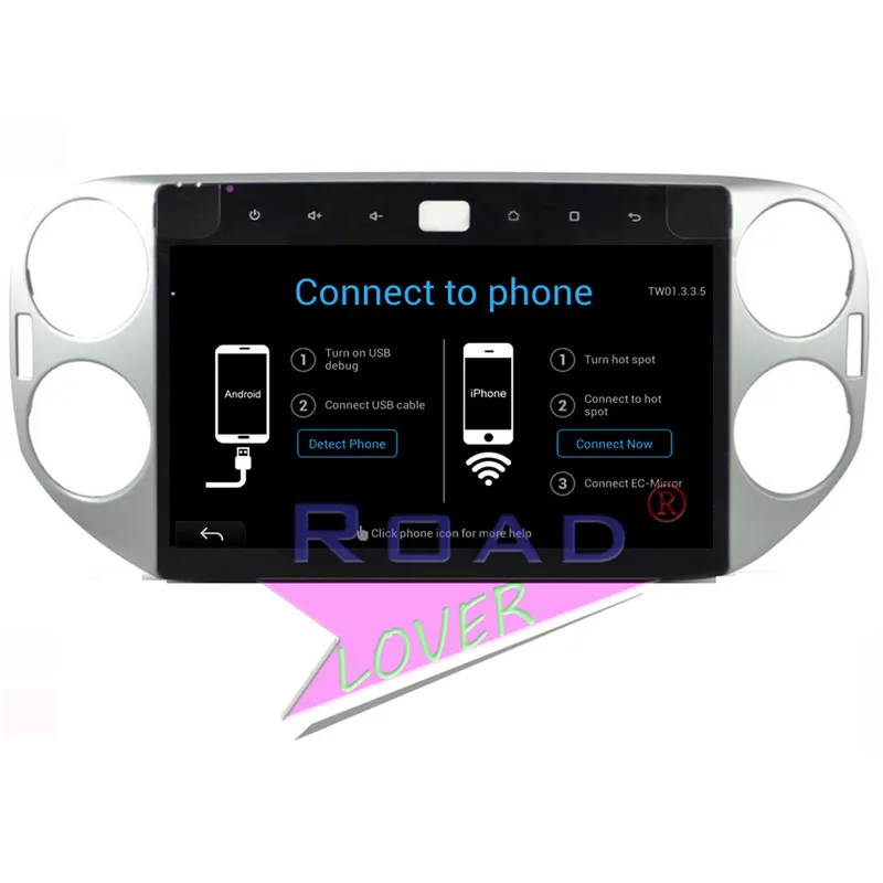 Автомобильный мультимедийный плеер Roadlover 10 2 дюйма Android 6 0 Радио для VW Tiguan 2010