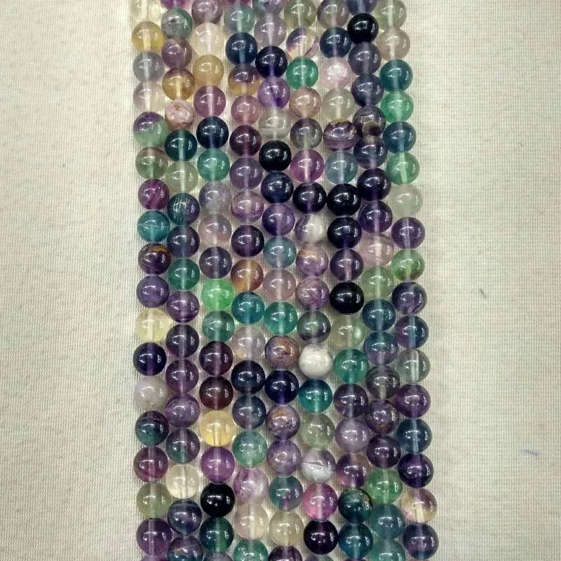 

2017 Fashion natural fluorite round shape loose 10mm beads for jewelry accessories making 37pcs/lot wholesale free shipping