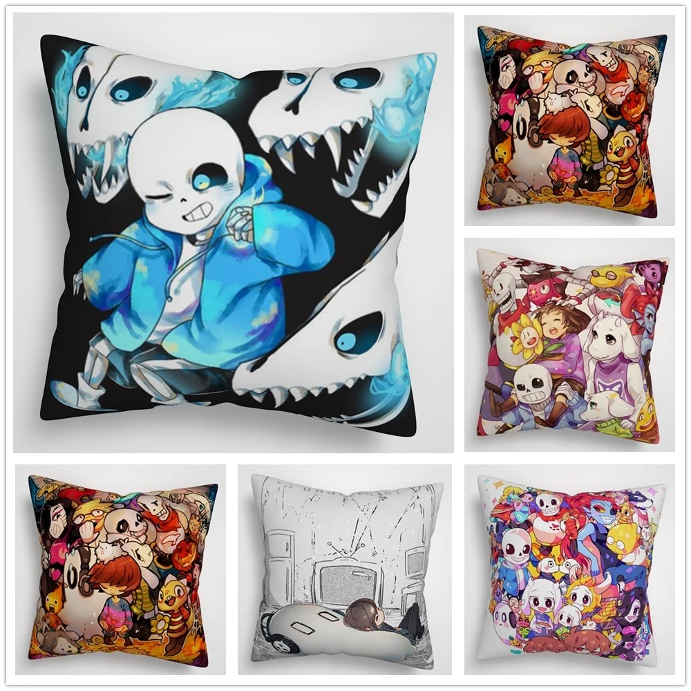 

Suef Anime manga Undertale Anime two sided Pillow Cushion Case Cover 16x16inches 40x40cm