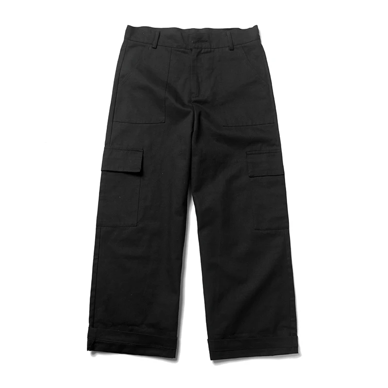 

2019 Men's Harem Pants Work Cargo Pants Leisure Cotton Mens Casual Pants Tide Wide Leg Pants Male Loose Trousers Plus Size M-2XL