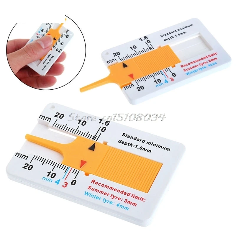 

Tyre Tread Depth Gauge Car Caliper Motorcycle Caravan Trailer Wheel Measure Tool