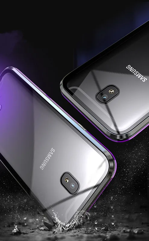 Роскошный Металлический Магнитный чехол для samsung Galaxy J7 /J7 PRO, чехол из закаленного стекла, металлическая рамка, чехол для samsung J730FM, европейская версия