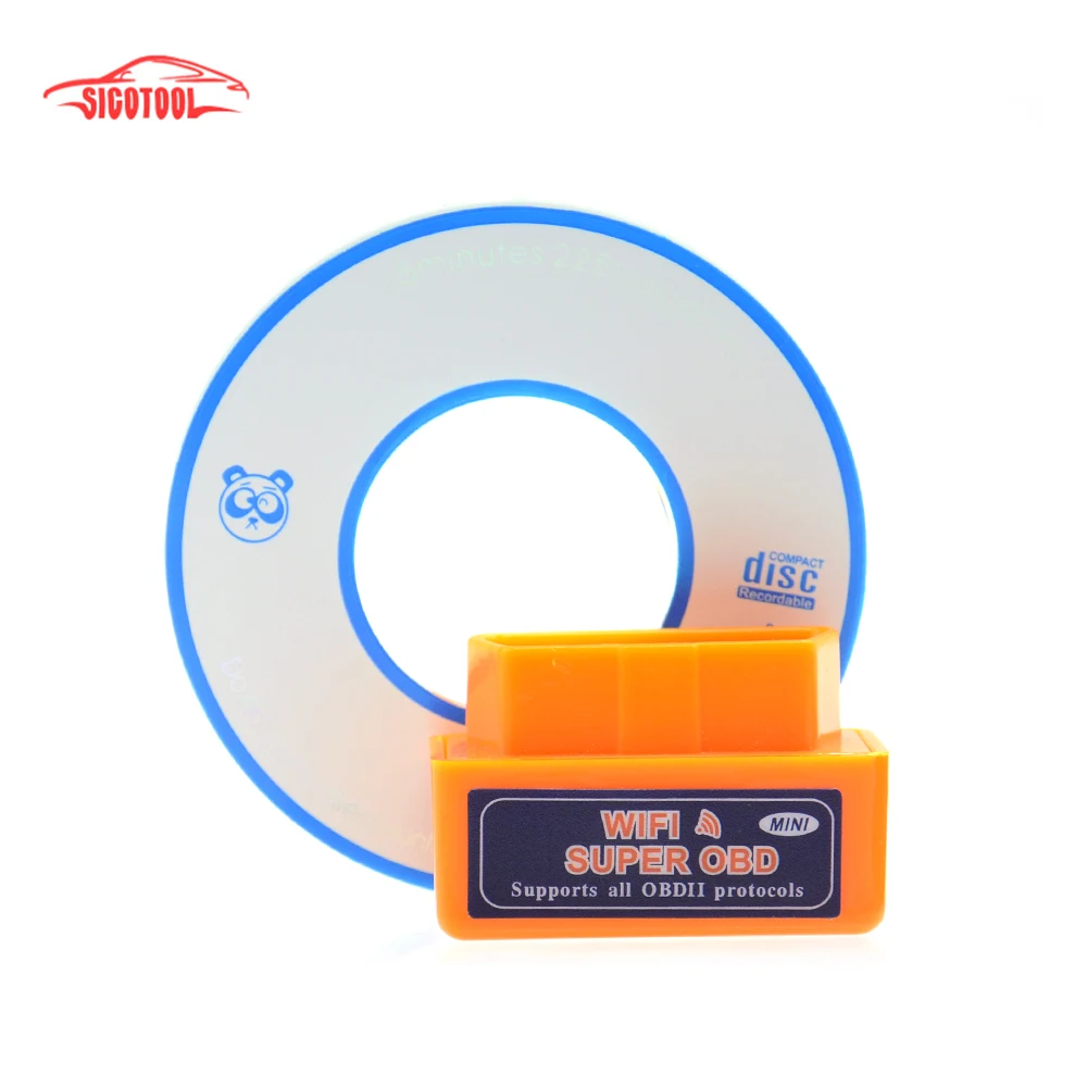 Мини ELM327 WiFi ELM 327 OBDII автомобильный диагностический инструмент сканер для IOS Android