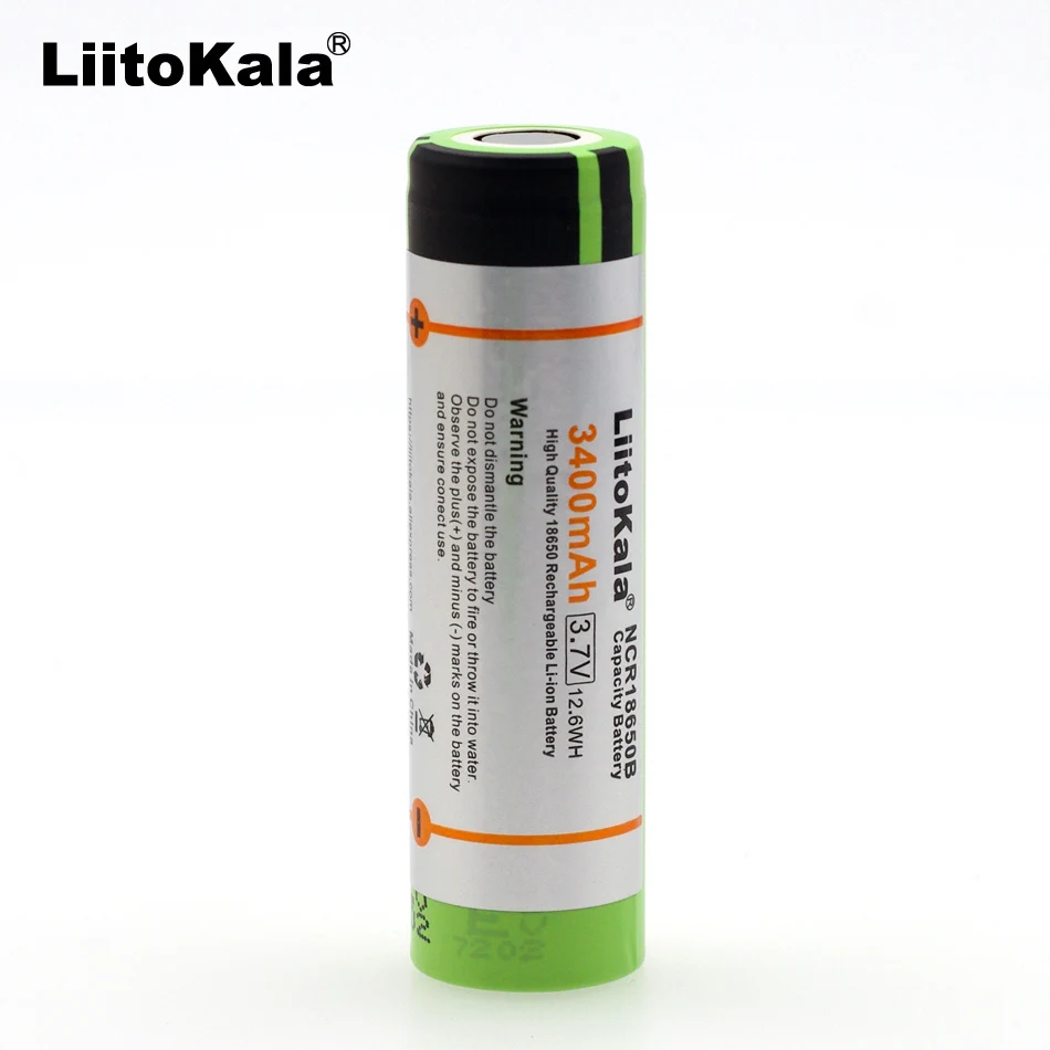 1 шт. Новый liitokala оригинальный 18650 ncr18650b 3400 mAh литиевая аккумуляторная батарея |