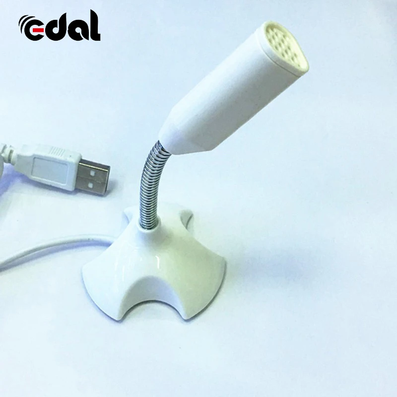 EDAL Portable Studio Speech Mini USB Microphone Stand Mic With Holder For Microfono Computer Microphones PC Laptop Mikrofon | Электроника
