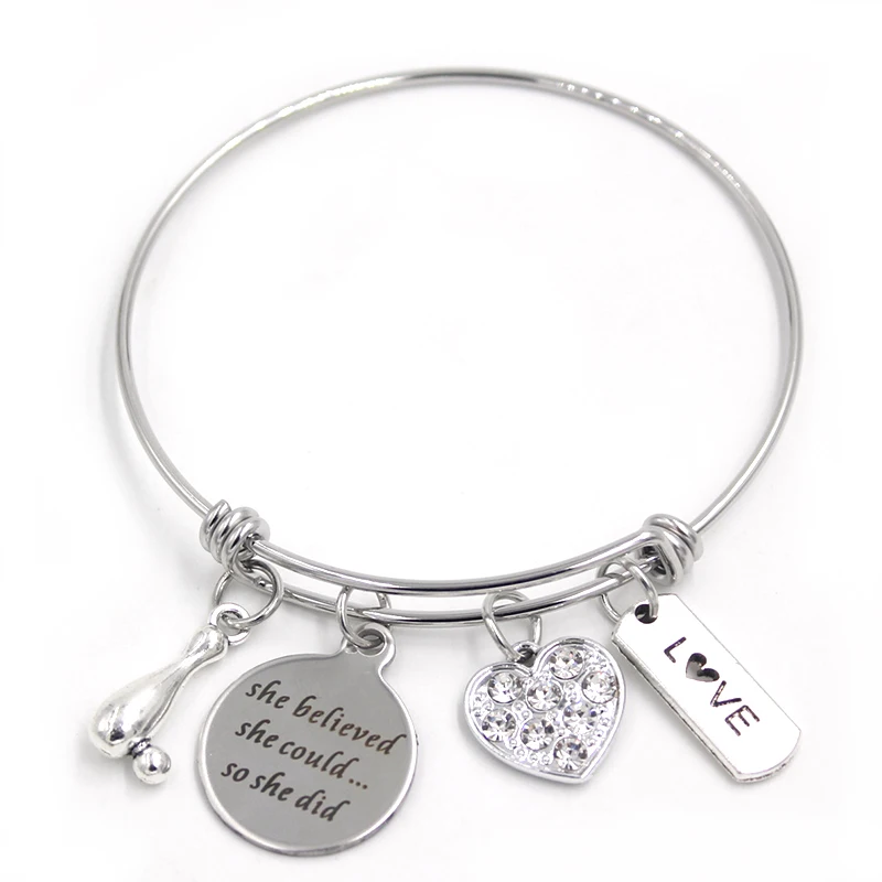 Браслет для боулинга из нержавеющей стали браслет Боулинг 1 шт. | Украшения и