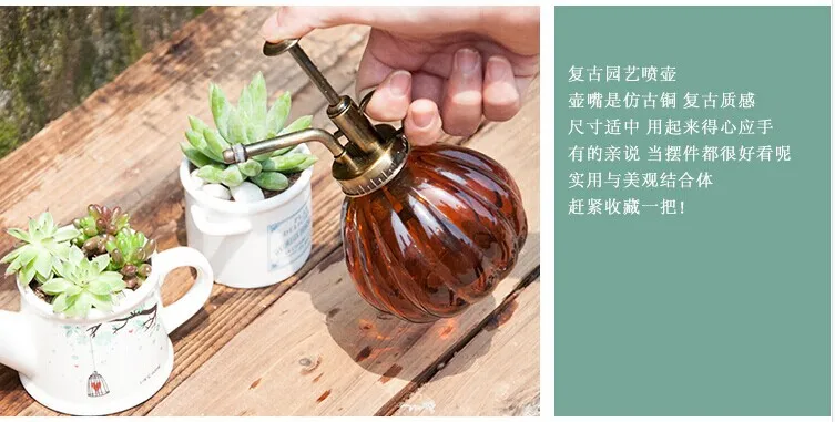 Креативные декоративные бутылки из стекла Zakka в виде тыквы, античный полив, цветок, цветной прессованный горшок, реквизит для фотосессии, домашние декоративные поделки