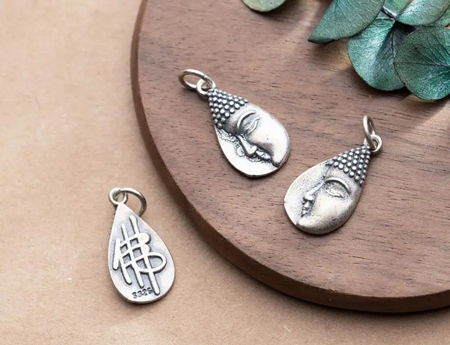 Браслет буддизма и Будды из серебра 925 пробы Подарочная подвеска Шарм A2514 1