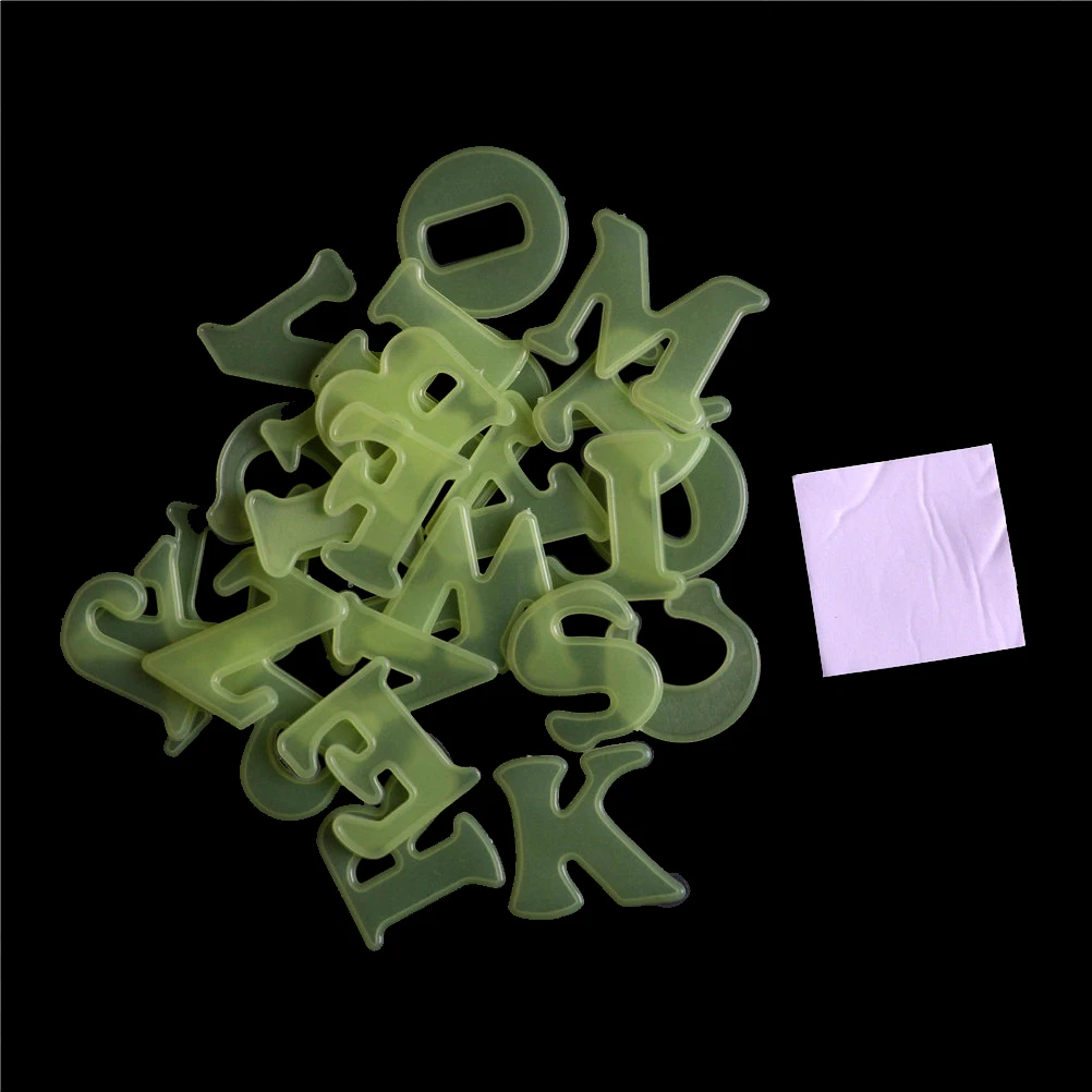 Флуоресцентная пластиковая настенная наклейка новинка 26 шт. 3D светящиеся в
