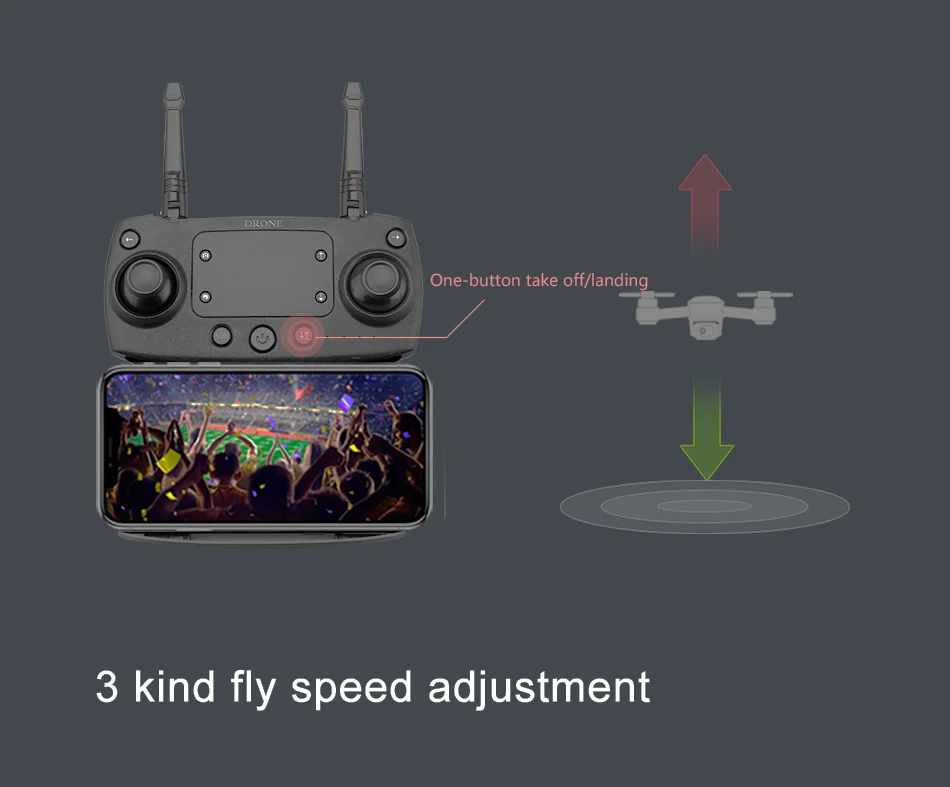 Селфи Дрон с HD камерой 1080P wifi FPV Вертолет Дрон Профессиональный складной удерживающий высотный парящий RC Квадрокоптер игрушка VS S20