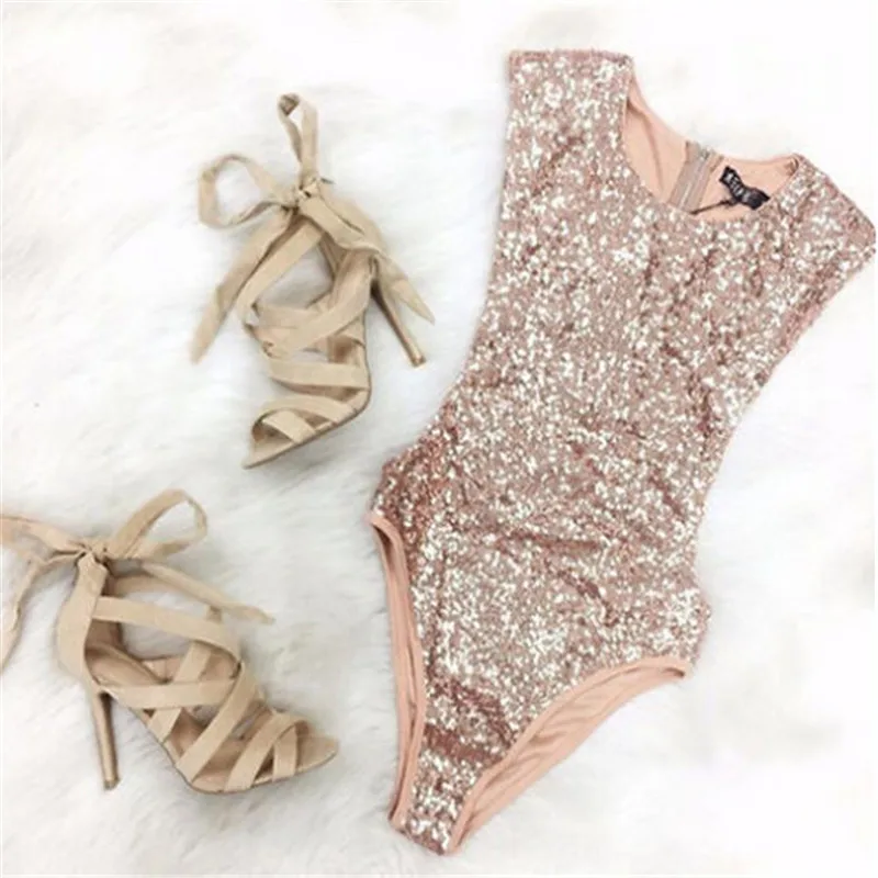 Женский купальник расшитый блестками цельный летняя пляжная одежда| |