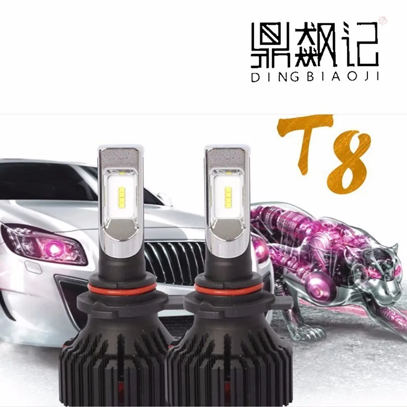 2X plug & playT8 H1 H3 H8 H9 H11 9005 9006 H7 60 Вт 8000lm автомобильных фар Светодиодный H4 совмещенный
