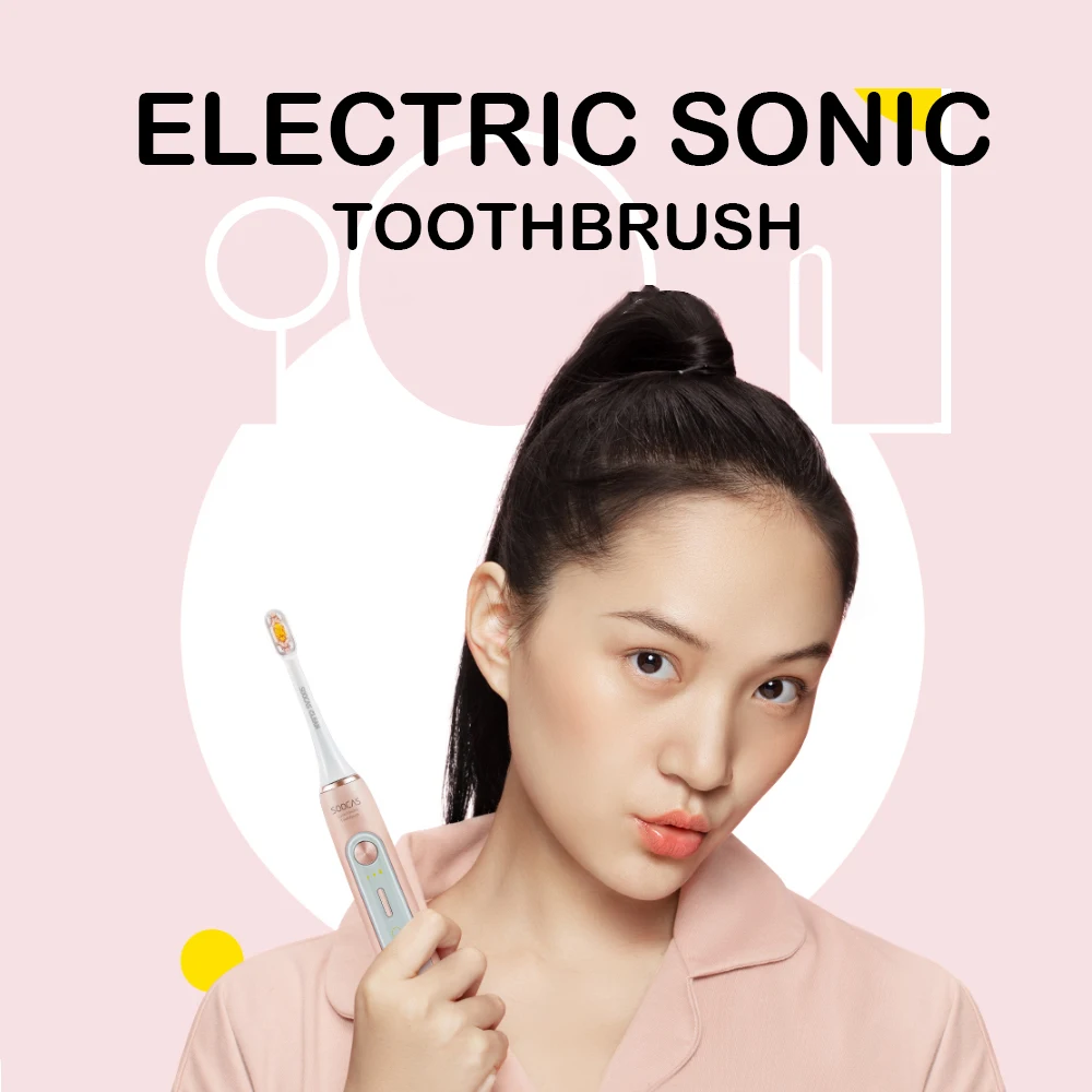 Xiaomi Soocare Soocas X5 ультра звуковая электрическая зубная щетка USB перезаряжаемая автоматическая зубная щетка Водонепроницаемая с 3 головками