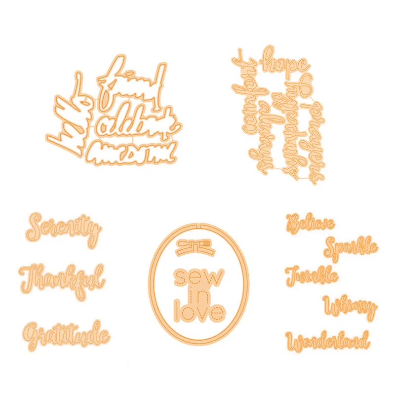 Letter Word Multiple Styles Metal Cutting Dies for Scrapbooking New 2019 Die Cuts Card Making Stitch Craft Troqueles | Дом и сад