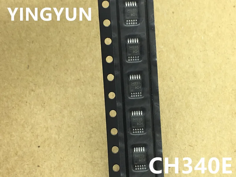 20 шт./лот 340E CH340E MSOP-10 USB небольшого размера может заменить CH340G встроенный