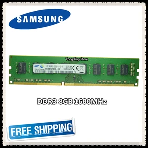 samsung desktop memory ddr3 8gb 1600mhz 8g pc3 12800u pc ram 240pin 1600 12800 dimm free global shipping