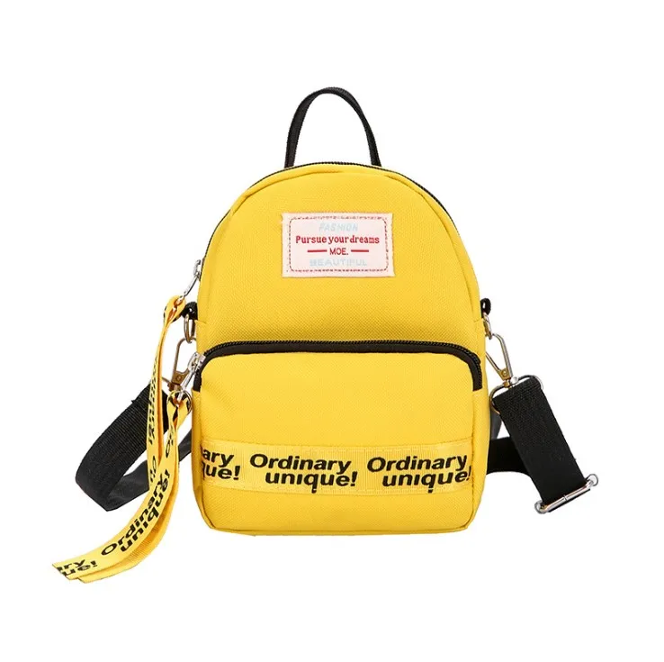 

New Korean Style Letter Print Mini Backpack Cute Students Shoulder Bags Child Very Small Backpack Chic Messenger Crossbody Bags