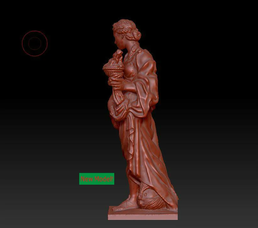 3D     3D cnc   STL, Lady00