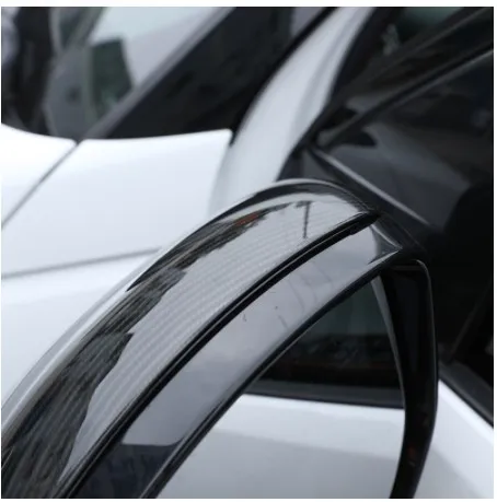 2 шт. углеродное волокно стиль ABS пластик боковое зеркало заднего вида Крышка