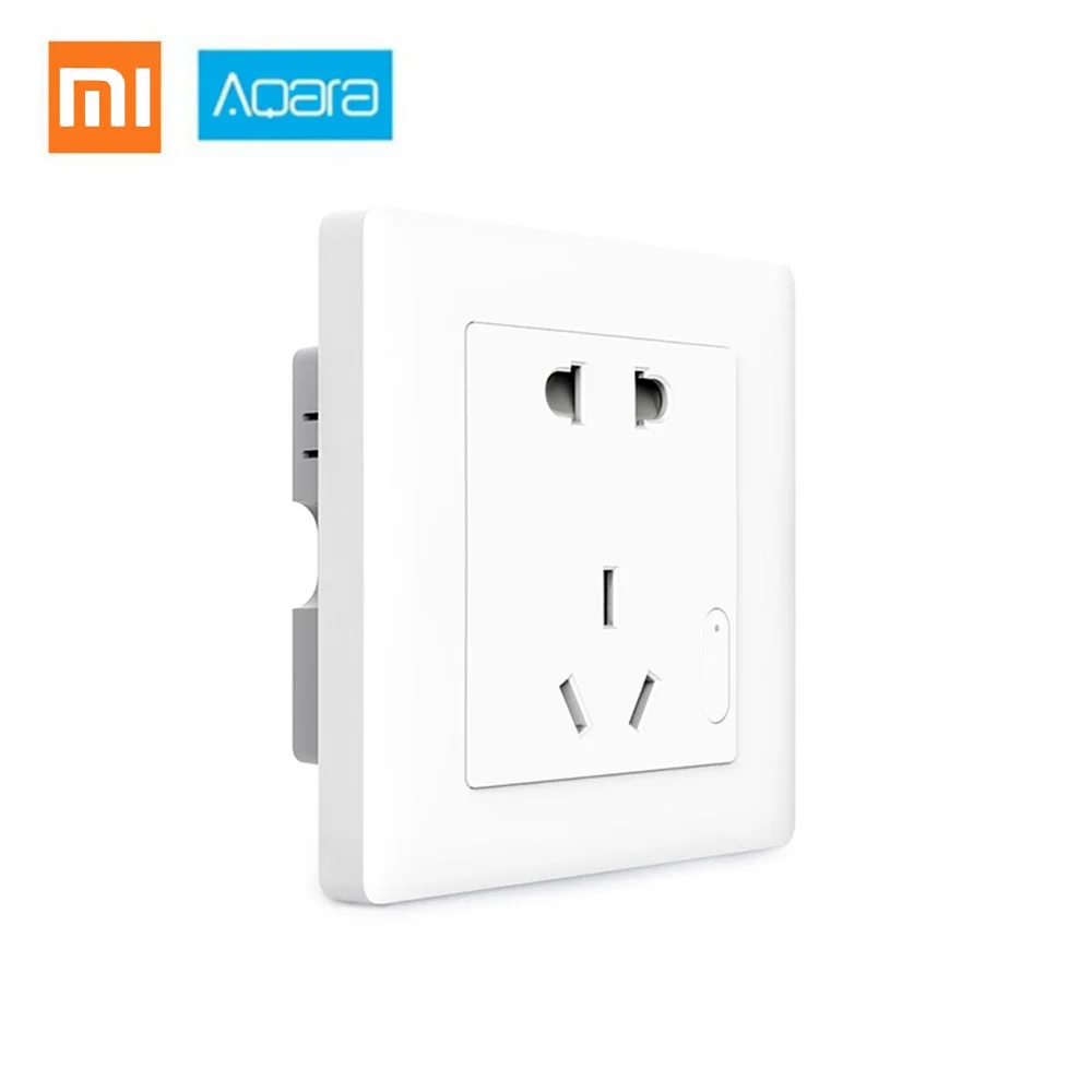 Aqara умная домашняя настенная розетка ZigBee беспроводная переключатель рабочий Mi