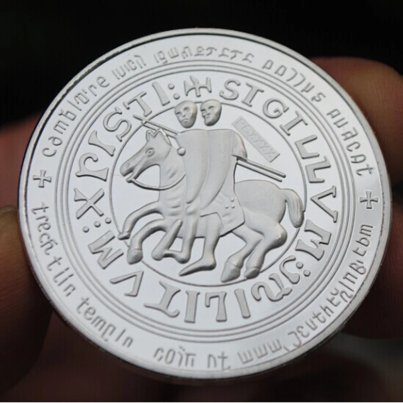 9 шт./компл. Рыцари темплар заказ Серебряная монета крестоносцы серебряная медаль