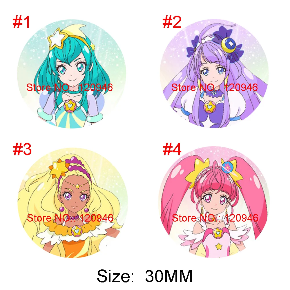 60 шт. 4 стиля смешанный японский мультяшный персонаж популярная девочка плоская