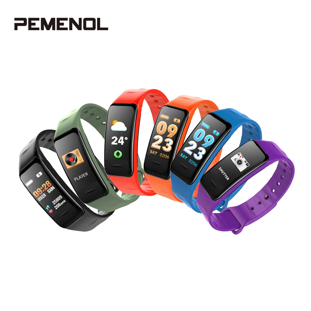Умные часы C1s пульсометр кровяное давление фитнес-трекер умные PK Mi Band 3 |