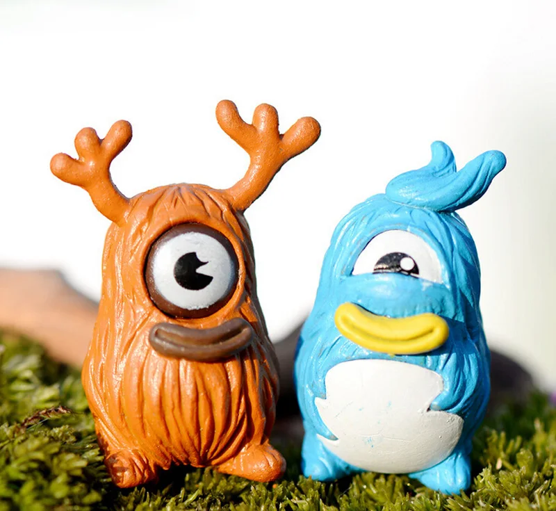 Дерево фигурка монстра декоративный волшебный сад мох орнамент миниатюрный