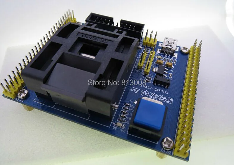 STM32 QFP100 STM32F STM32L JTAG SWD последовательный порт 100Pin burn в гнездо IC Тесты ing сиденье