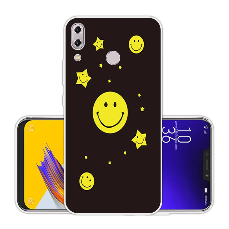 Для Asus Zenfone 5z ZS620KL прозрачный ТПУ чехол для телефона зеленый 6 2 &quotдля 5 ZE620KL Ультра