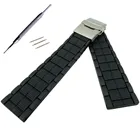 Ремешки для часов модные мягкие резиновые силиконовые ремешки 20 мм 22 мм новое поступление замена